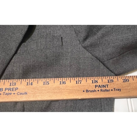Calvin Klein Gray Wool Blend Blazer Jacket Women's Size 8 Single Button Career - Picture 6 of 7